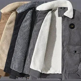 Men's Fleece-Lined Corduroy Jacket