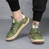 Men's Thick-Sole Leather Shoes
