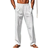 Men's Linen-Blend Hawaiian Pants