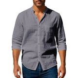 Men's Cotton and Linen Summer Shirt
