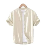 Summer Men's Cotton and Linen Shirt