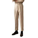 Men's Elegant High-Waisted Dress Pants