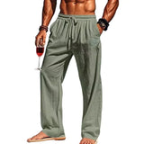 Men's Linen-Blend Hawaiian Pants