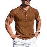 Men's Elegant Striped Polo Shirt
