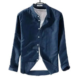 Men's Casual Cotton-Linen Shirt