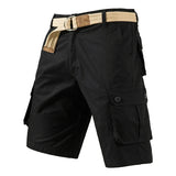 Men's Knee-Length Cotton Cargo Shorts