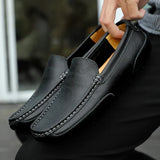 Men's Vintage-Style Leather Loafers