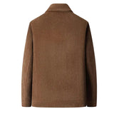 Elegant Men's Textured Fabric Jacket