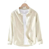 Men's Casual Cotton-Linen Shirt