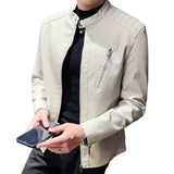 Elegant Men's Leather Jacket