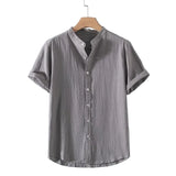 Men's Breathable Relaxed-Fit Cotton Shirt