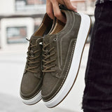 Elegant Men's Leather Sneakers