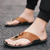 Elegant Men's Leather Sandals