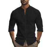 Men's Casual Cotton-Linen Summer Shirt