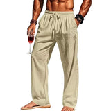 Men's Linen-Blend Hawaiian Pants