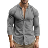 Men's Casual Cotton-Linen Summer Shirt