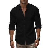 Men's Casual Cotton-Linen Summer Shirt