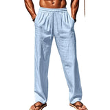 Men's Linen-Blend Hawaiian Pants