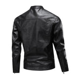 Men's American-Style Leather Bomber Jacket