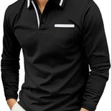 Men's Casual Knit Polo Shirt
