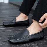 Men's Vintage-Style Leather Loafers