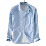 Men's Casual Cotton-Linen Shirt