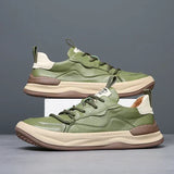 Men's Thick-Sole Leather Shoes