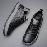 Men's Thick-Sole Leather Shoes
