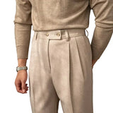 Men's Elegant High-Waisted Dress Pants