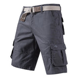 Men's Knee-Length Cotton Cargo Shorts