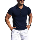 Men's Elegant Striped Polo Shirt