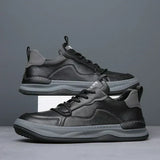 Men's Thick-Sole Leather Shoes