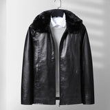 Men's Fleece-Lined Leather Jacket