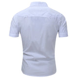 Men's Short Sleeve Cotton Cargo Shirt