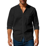 Men's Cotton and Linen Summer Shirt