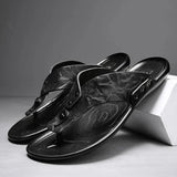 Elegant Men's Leather Sandals