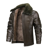 Men's Fleece-Lined Leather Jacket