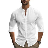 Men's Casual Cotton-Linen Summer Shirt