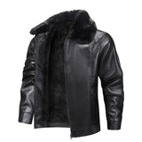 Men's Fleece-Lined Leather Jacket