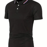 Men's Elegant Polo Shirt in Seven Colours