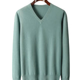 Men's Warm V-Neck Sweater
