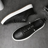 Elegant Men's Leather Sneakers