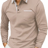 Men's Casual Knit Polo Shirt