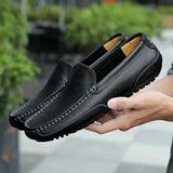 Men's Vintage-Style Leather Loafers
