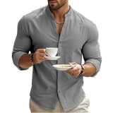 Men's Casual Cotton-Linen Summer Shirt