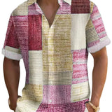 Men's Elegant Patchwork Shirt
