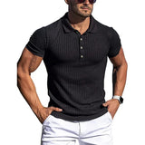 Men's Elegant Striped Polo Shirt