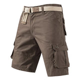 Men's Knee-Length Cotton Cargo Shorts