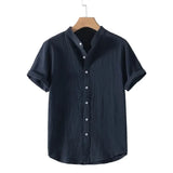 Men's Breathable Relaxed-Fit Cotton Shirt
