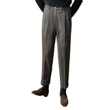 Men's Elegant High-Waisted Dress Pants